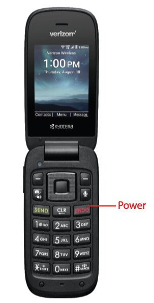 How To Turn On Kyocera Flip Phone