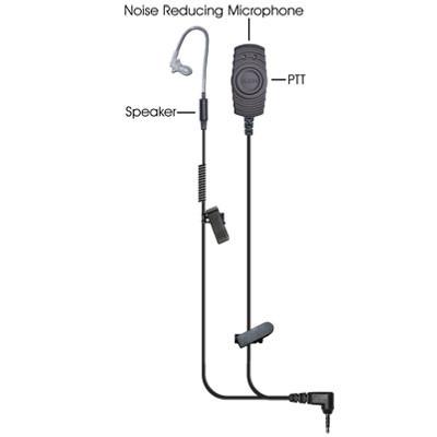 Victory 2-Wire PTT Earpiece - Hands Free